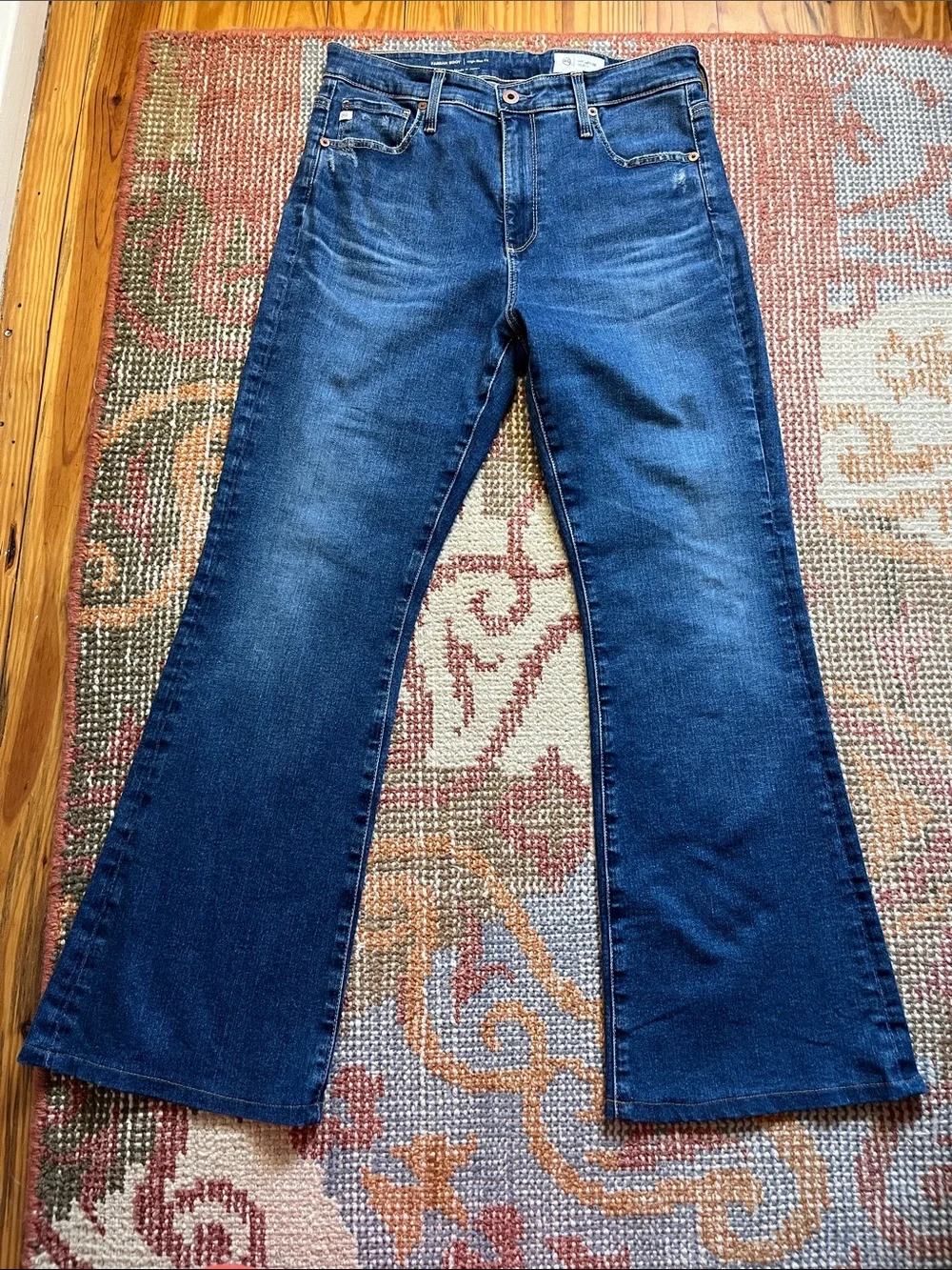 AG Adriano Goldschmied Farrah Bootcut Jeans 31x32 High Rise Stretch Denim EUC